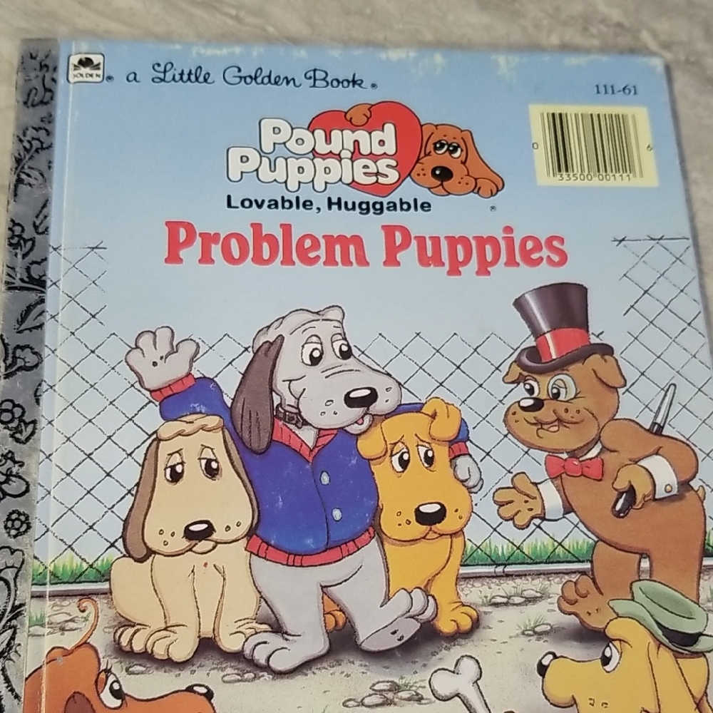 Pound Puppies Problem Puppies Book  little Golden book